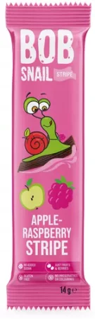 Bob Snail Stripe jabłko-malina, 14g