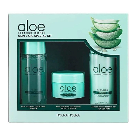 Aloe Soothing Essence Skin Care Special Kit zestaw do pielęgnacji twarzy