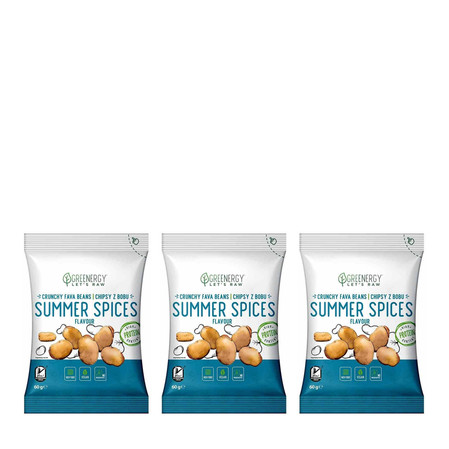 Zestaw: 3x Chipsy z bobu o smaku