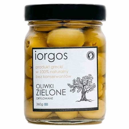 Iorgos − Oliwki zielone drylowane Premium − 360 g