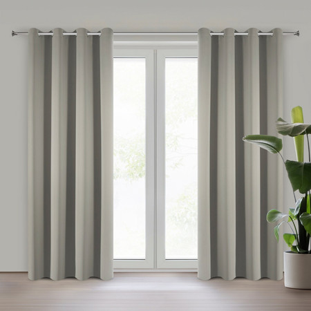 ZASŁONA GOTOWA D91 PARISA 135 X 250 CM CIEMNOBEŻOWY