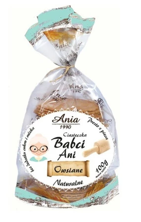 Ania − Ciasteczka babci Ani owsiane B/C − 100 g