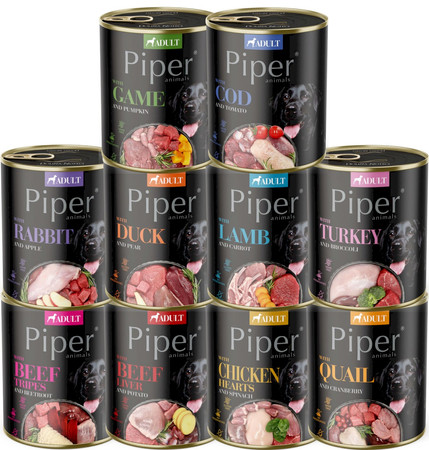 Dolina Noteci PIPER Animals Pies Jagnięcina Marchew 800g