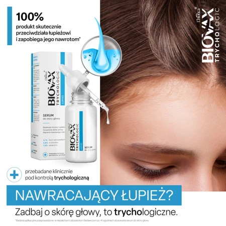 L'biotica Biovax Trychologic serum do skóry głowy łupież 50 ml