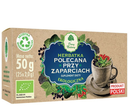 Dary Natury Herbatka Polecana przy Zaparciach fix BIO 25*2g