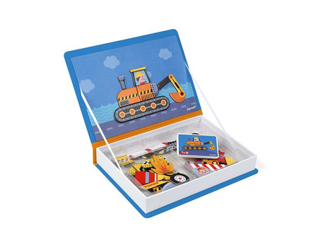 Janod Magnetyczna układanka Pojazdy Magnetibook