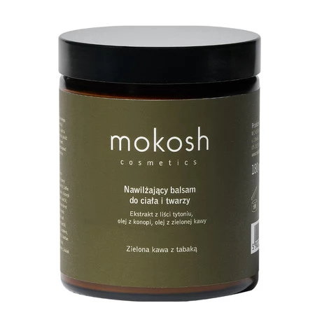 Mokosh − Zielona kawa z tabaką, nawilżający balsam do twarzy i ciała − 180 ml