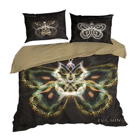 Pościel Eva 11 160 x 200 cm, Czarny