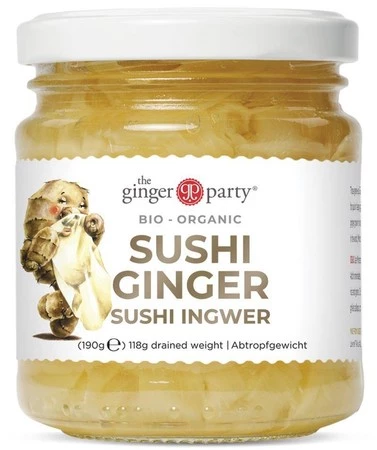 Ginger People − Imbir marynowany do sushi BIO − 190 g / 118 g