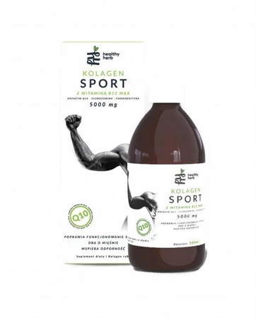 Healthy Herb Kolagen Sport 5000 mg wsparcie dla osób aktywnych 500ml