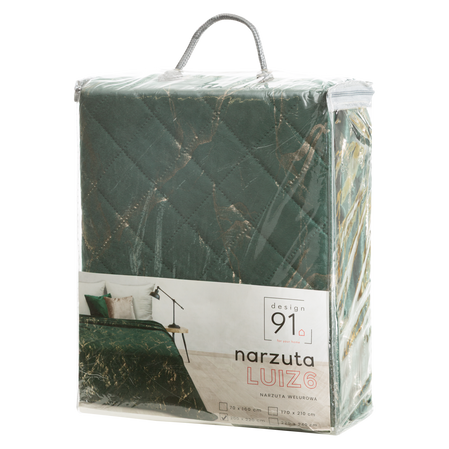 NARZUTA D91 LUIZ 6 170 X 210 CM CIEMNOZIELONY