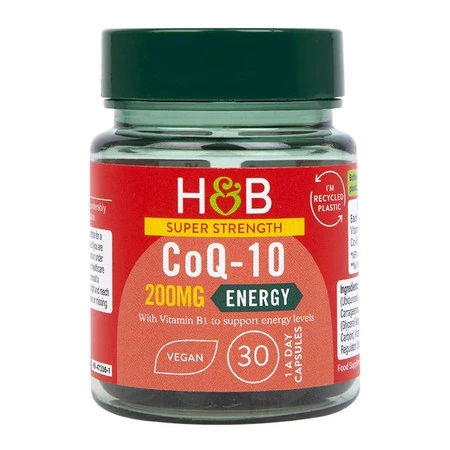 Holland & Barrett Super Strength CoQ-10  200 mg na wsparcie układu krążenia 30 kaps. vege
