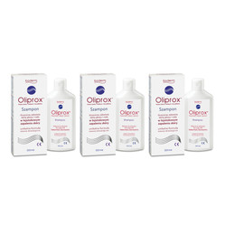 Zestaw: 3x Oliprox Szampon przeciwłupieżowy na łojotokowe zapalenie skóry 300 ml