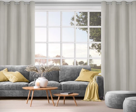 Zasłona gotowa Nita 140 x 250 cm, Ciemnobeżowy