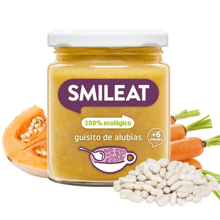Smileat, BIO Słoiczek z gulaszem z fasoli 6m+, 230 g