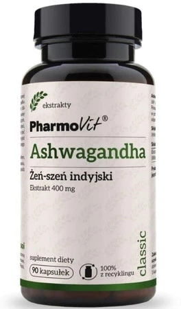 Pharmovit Aswagandha Ekstrakt 400 mg - 90 kaps.