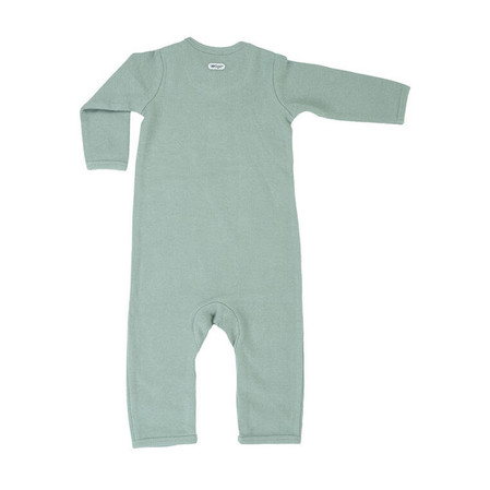 Lodger Pajacyk piżamka niemowlęca bawełniana jasna zieleń Basic Rib Peppermint r. 62