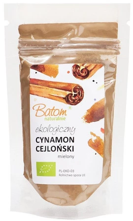CYNAMON CEJLOŃSKI MIELONY BIO 125 g - BATOM