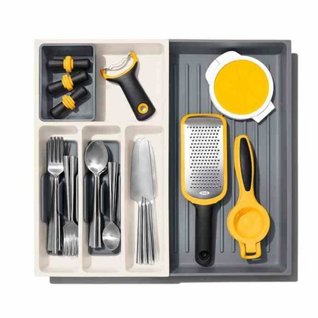 OXO-Organizer regulowany do szuflad szaryGoodGrips
