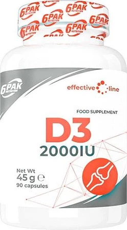 6PAK EL VITAMIN D3 2000 IU  90cap