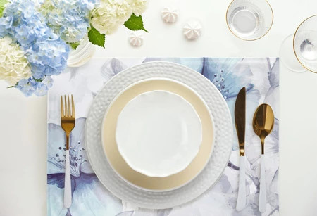 OBRUS VELVET 8 30 X 40 CM KREMOWY