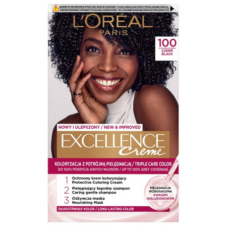 Excellence Creme farba do włosów 100 Czerń
