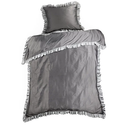 Komplet pościeli Eliza, 220 x 200 cm, Stalowy