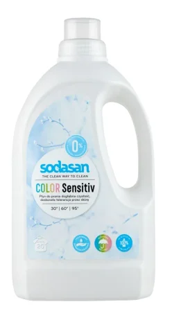 Sodasan Płyn do prania, uniwersalny kolor sensitive BIO 1.5 l