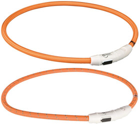 TRIXIE Obroża migająca USB Safer Life L-XL Pomarańczowa
