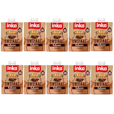 Inka napój owsiany z kakao 500 ml x 10 szt KRÓTKA DATA 2026-09-17