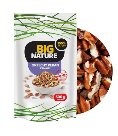 Orzechy Pecan kawałki 500g Duża Paka
