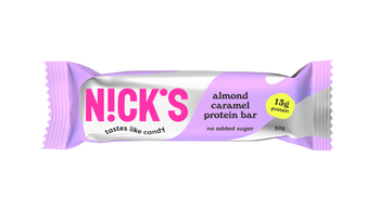 N!CK'S Nicks Almond Caramel Protein Bar Baton proteinowy Migdał Karmel 50g