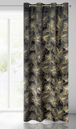 ZASŁONA GOTOWA STELLA 140 X 250 CM CZARNY
