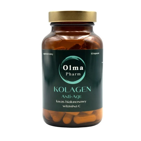 Olma Pharm Kolagen Anti-Age z Kwasem Hialuronowym i witaminą C - 90 kaps.