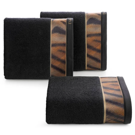 Ręcznik Eva 23 50 x 90 cm, Czarny