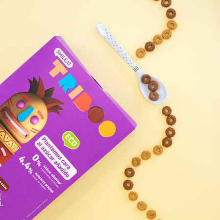 Smileat Triboo, BIO Płatki Śniadaniowe, kakaowe, 300g
