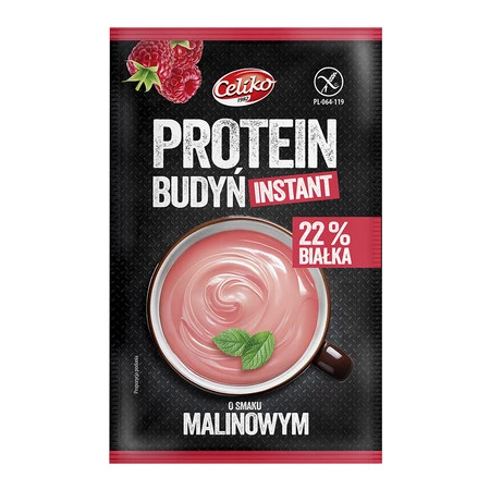 Celiko Budyń proteinowy smak malina bezglutenowy 40 g