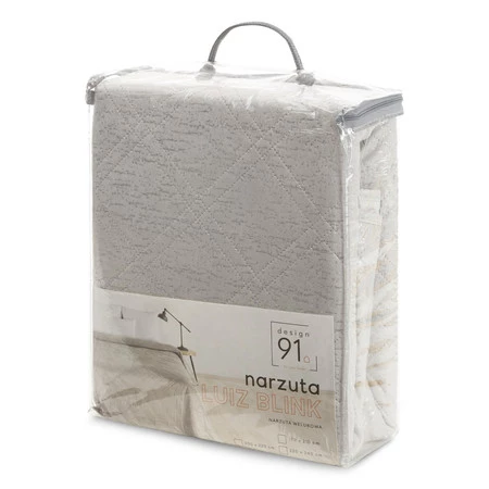 NARZUTA D91 LUIZ 200 X 220 CM SREBRNY