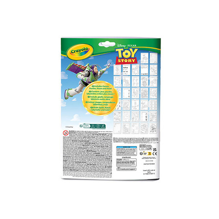 Crayola Kolorowanka dla dzieci z łamigłówkami i flamastrami Toy Story 3+