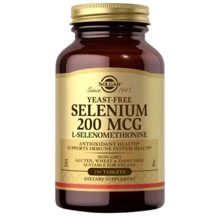 SOLGAR Yeast-Free Selenium 200 mcg 250 tabl.