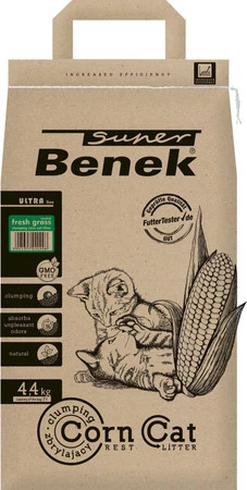 Super BENEK Corn Cat Ultra Świeża Trawa kukurydziany 7l