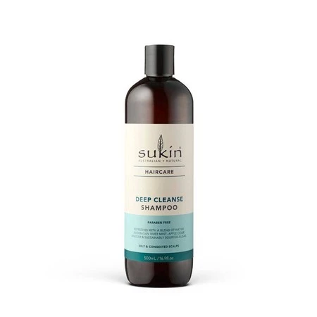 SUKIN, Deep Cleansing Szampon głęboko oczyszczający włosy, 500 ml