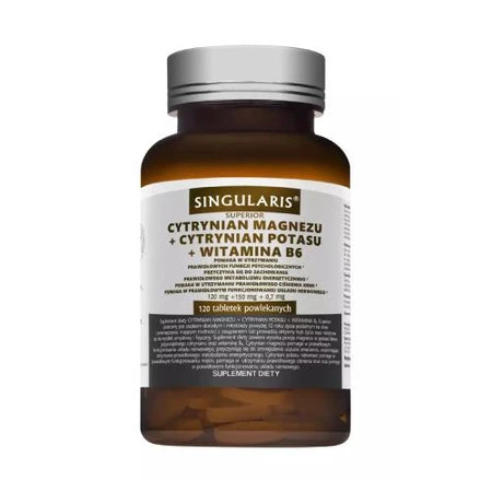Singularis Cytrynian Magnezu + potas + witamina B6 120 tabl.