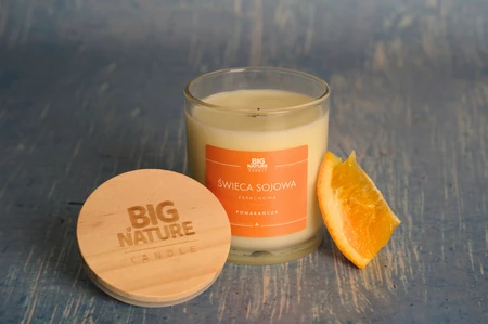 Big Nature Świeca Sojowa POMARAŃCZA 215 g