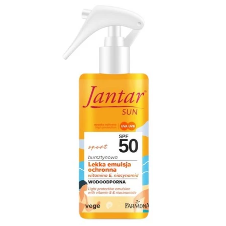 Jantar Sun Sport bursztynowa lekka emulsja ochronna SPF50 150ml