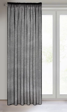 FIRANA GOTOWA CELINE NA TAŚMIE 140 X 270 CM CZARNY