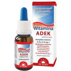 Dr. Jacob's Witamina ADEK wspiera odporność i kości w kroplach 20 ml