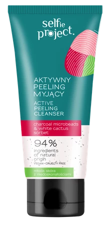 Selfie Project, Aktywny peeling myjący, 150 ml