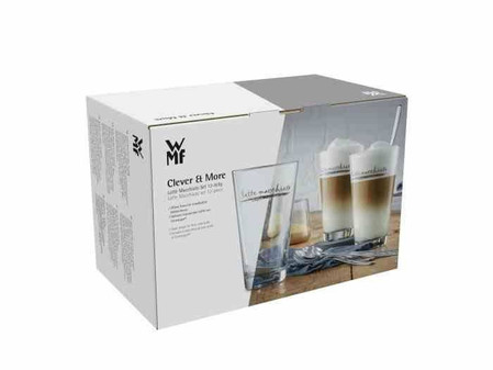 WMF- Filiżanki do Latte Macchiato z łyżeczkami 6sz