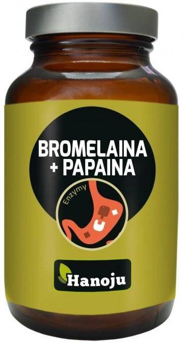 Hanoju Bromelaina Papaina 500 mg 90 K trawienie